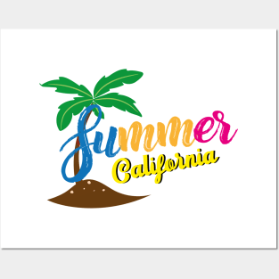 Summer California Surf Posters and Art